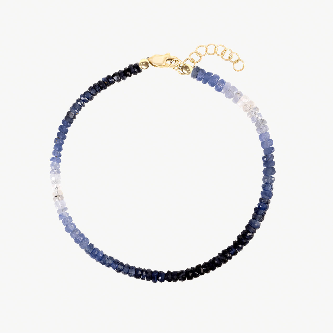 Blue Sapphire Beaded Bracelet - Roxanne First