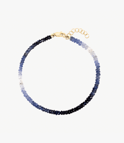Blue Sapphire Beaded Bracelet - Roxanne First