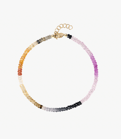 Rainbow Sapphire Beaded Bracelet - Roxanne First