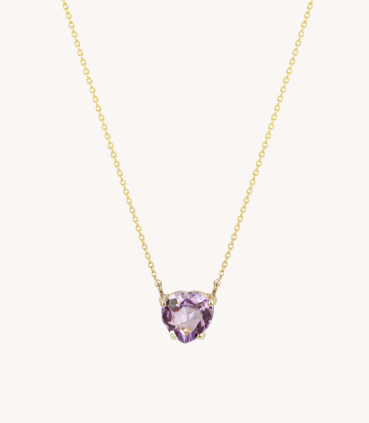 Honor's Lilac Heart Necklace - Roxanne First