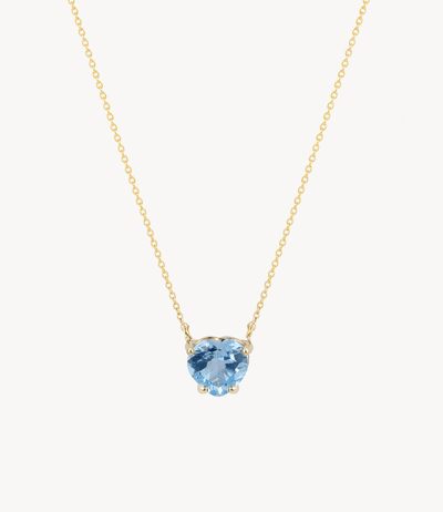 Honor's Baby Blue Heart Necklace - Roxanne First