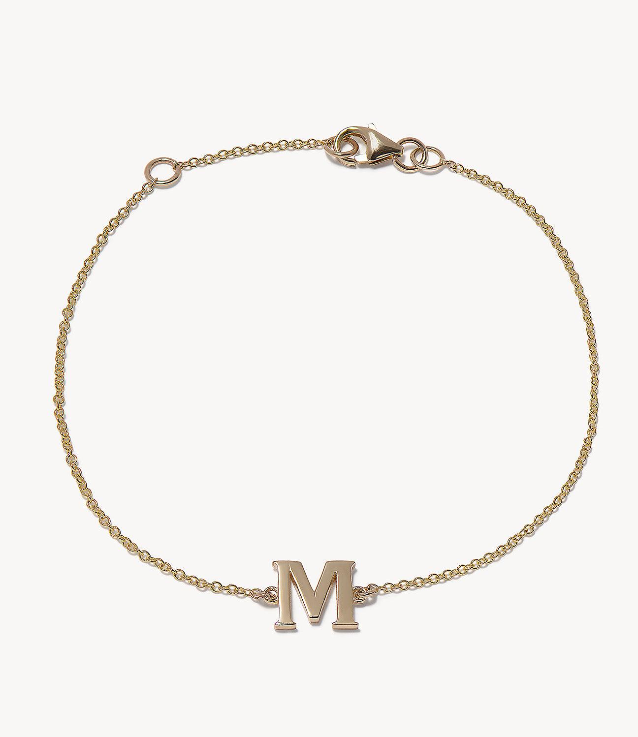 Bracelet letter M