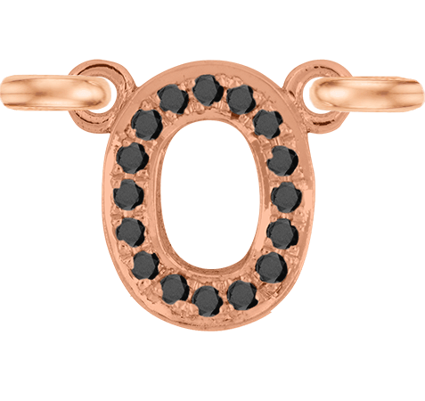 Rose Gold, Black Diamond Number - Roxanne First