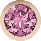 Rose Gold, Pink Sapphire Letter - Roxanne First