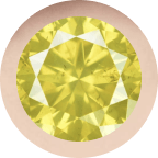 Rose Gold, Yellow Sapphire Charm Bead - Roxanne First