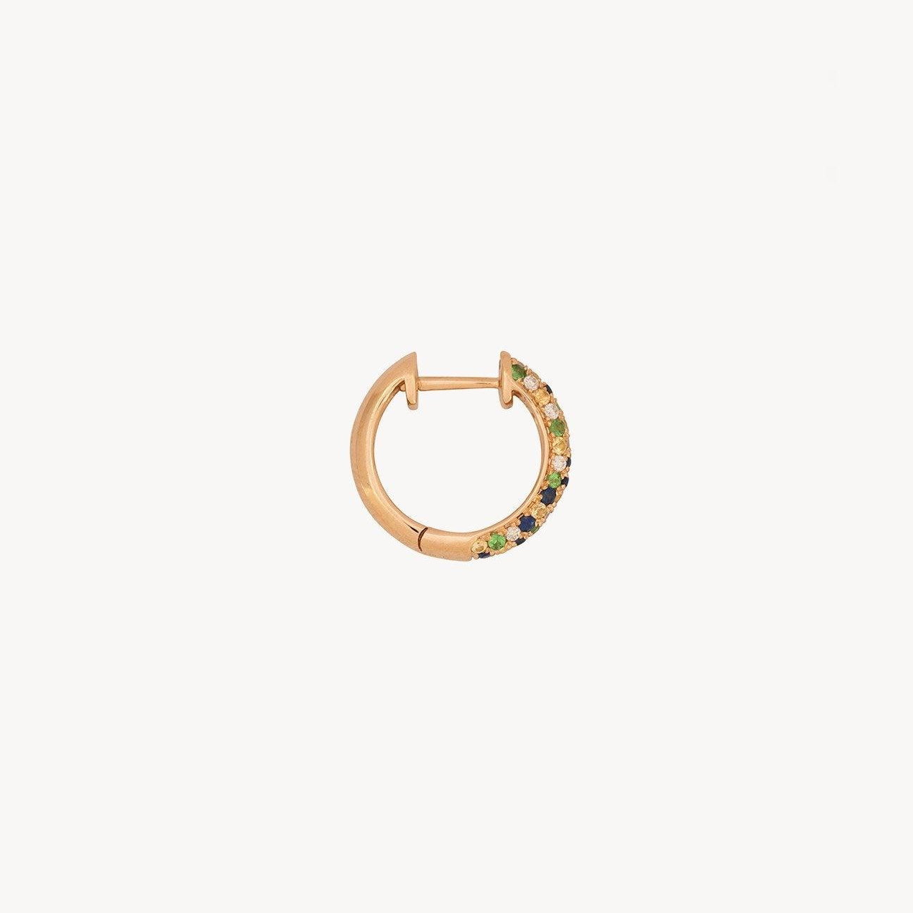 Green Speckled Hoops - Roxanne First