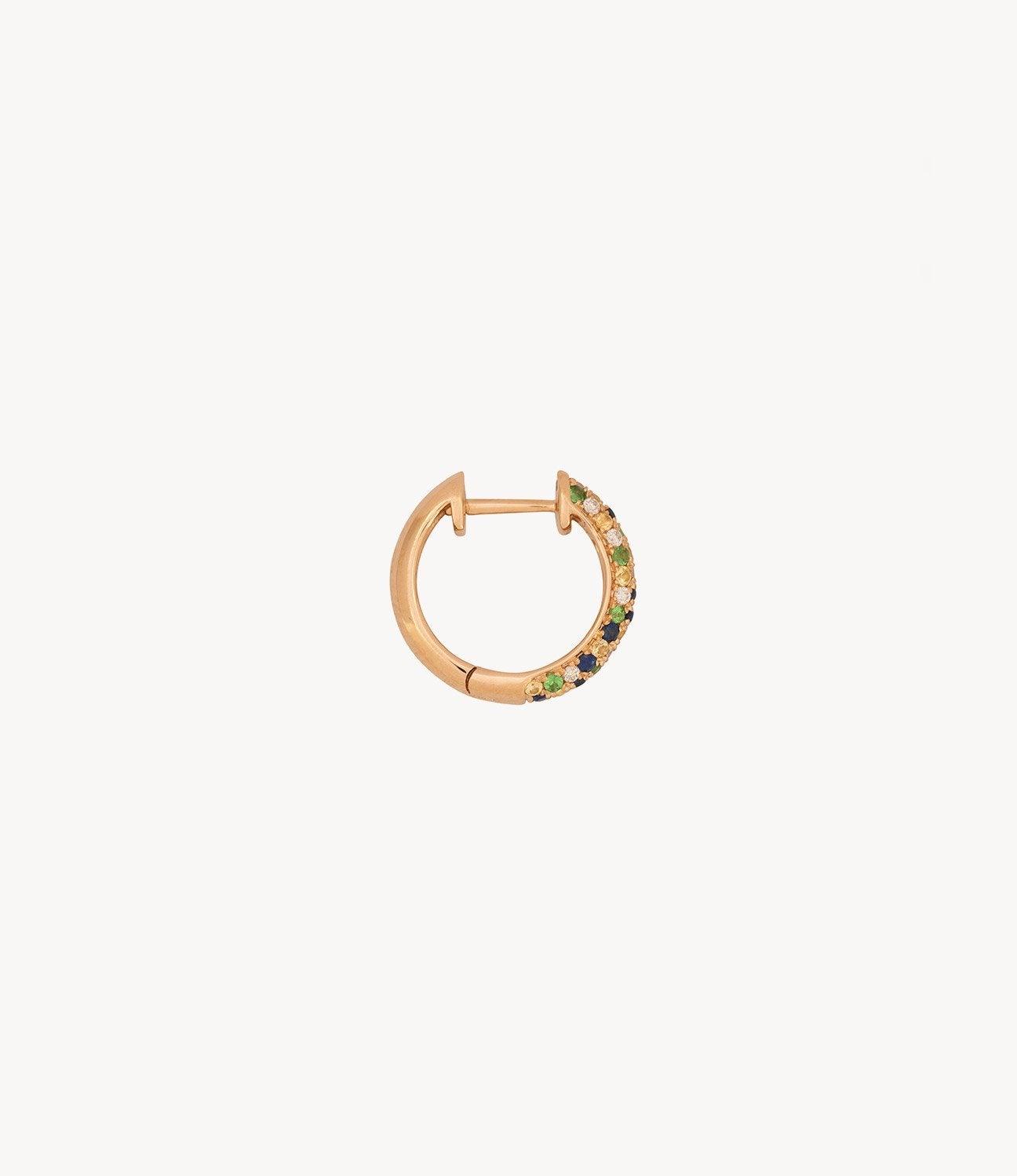 Green Speckled Hoops - Roxanne First