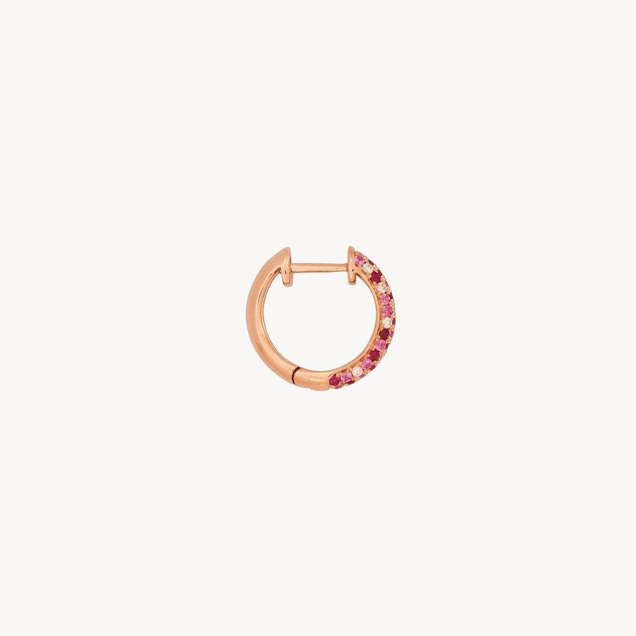 Pink Speckled Hoops - Roxanne First