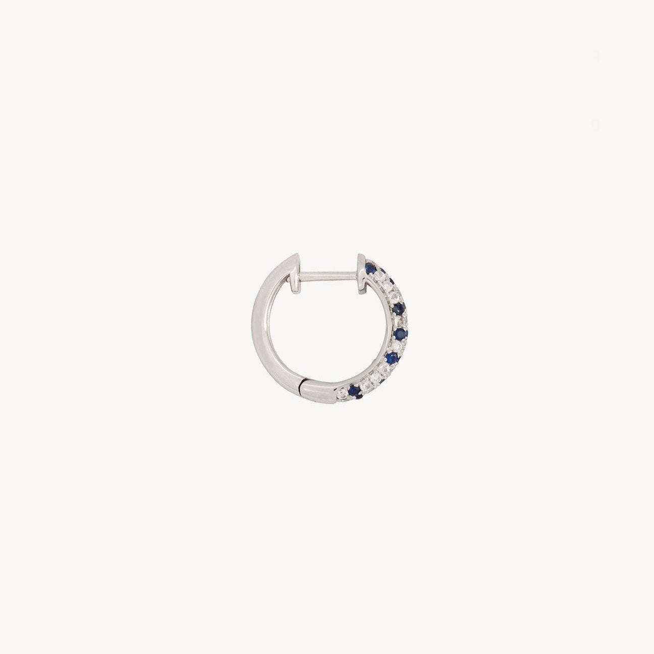 Blue Speckled Hoops - Roxanne First