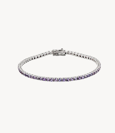 Lilac Sapphire Tennis Bracelet - Roxanne First