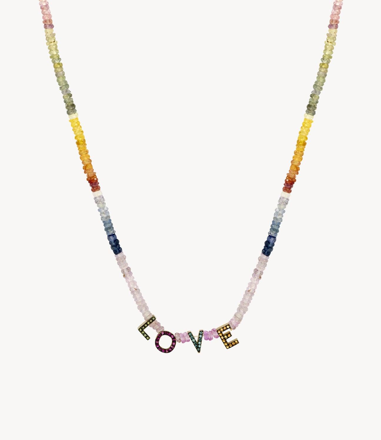 Sapphire 'Love' Necklace - Roxanne First