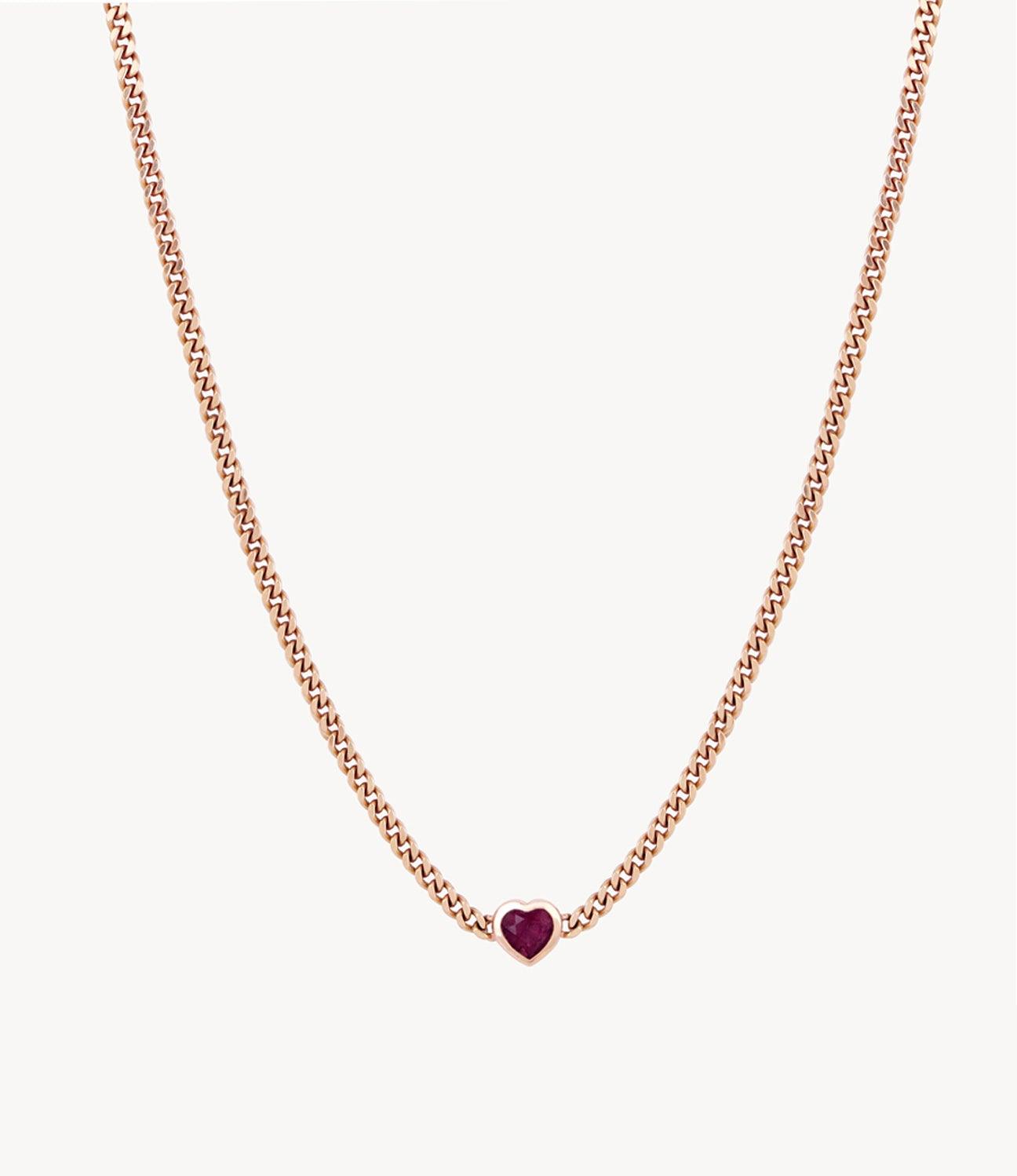 Charlotte's Ruby Heart Necklace - Roxanne First