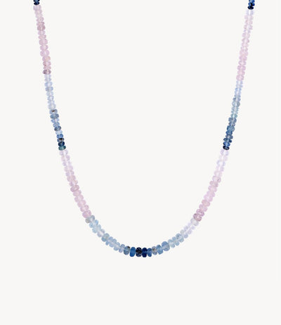 Aquamarine Beaded Necklace - Roxanne First
