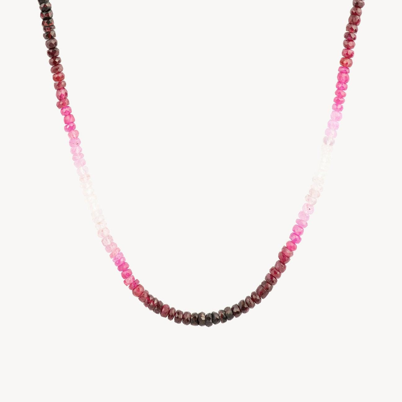 Graduated Ruby Necklace - Roxanne First