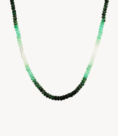 Graduated Green Emerald Necklace - Roxanne First