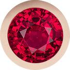 Rose Gold, Ruby Charm Bead - Roxanne First