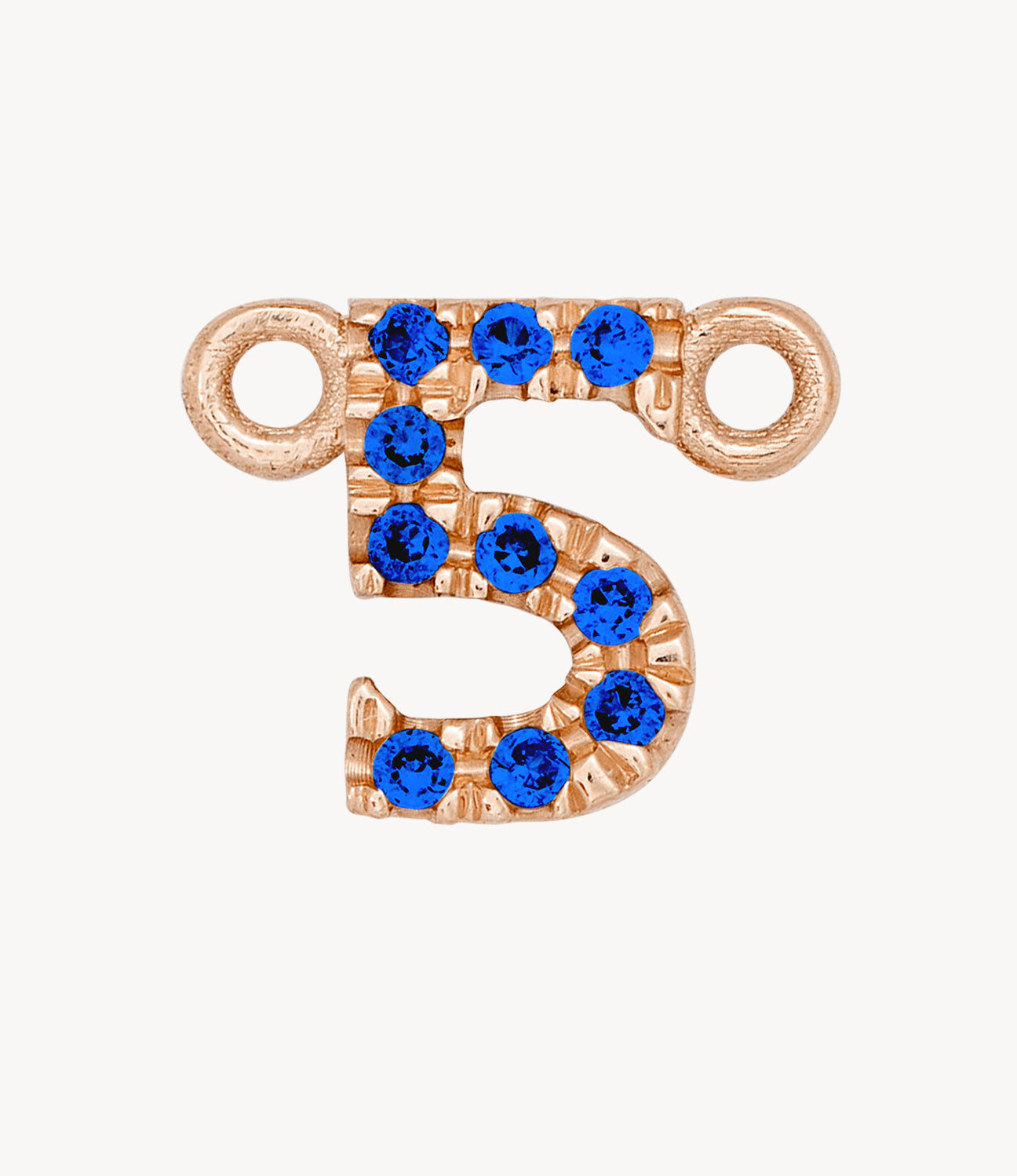 Rose Gold, Blue Sapphire Number - Roxanne First