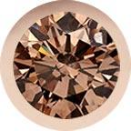 Rose Gold, Brown Diamond Charm Bead - Roxanne First