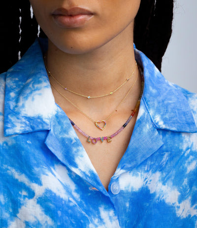 Sapphire 'Love' Necklace - Roxanne First