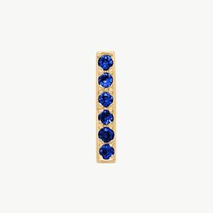 Yellow Gold, Blue Sapphire Letter Bead - Roxanne First