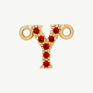 Yellow Gold, Ruby Letter