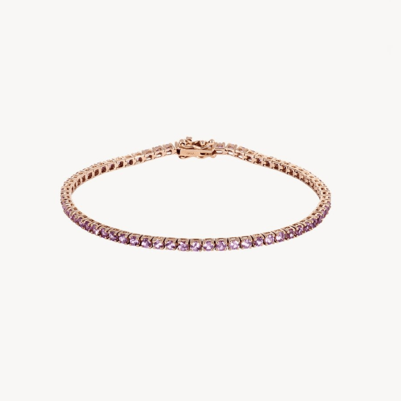 Pink Sapphire Tennis Bracelet - Roxanne First