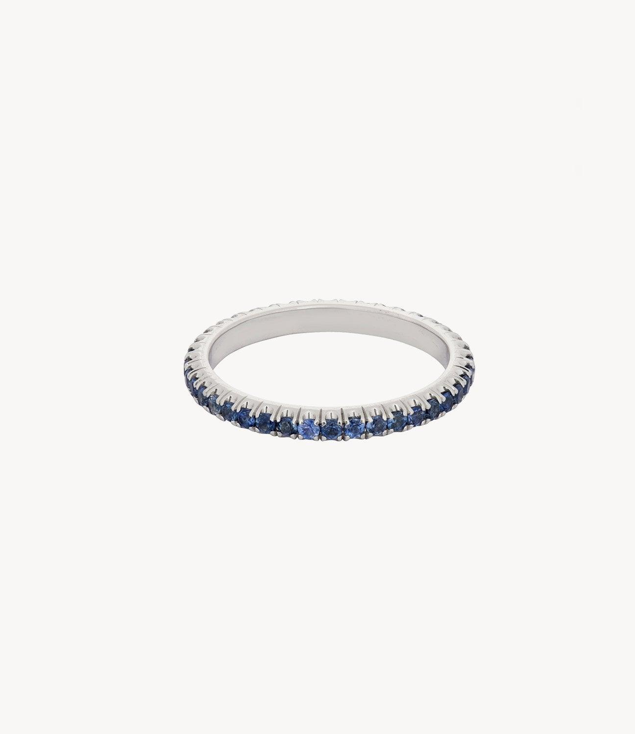 Blue Sapphire Eternity Ring - Roxanne First