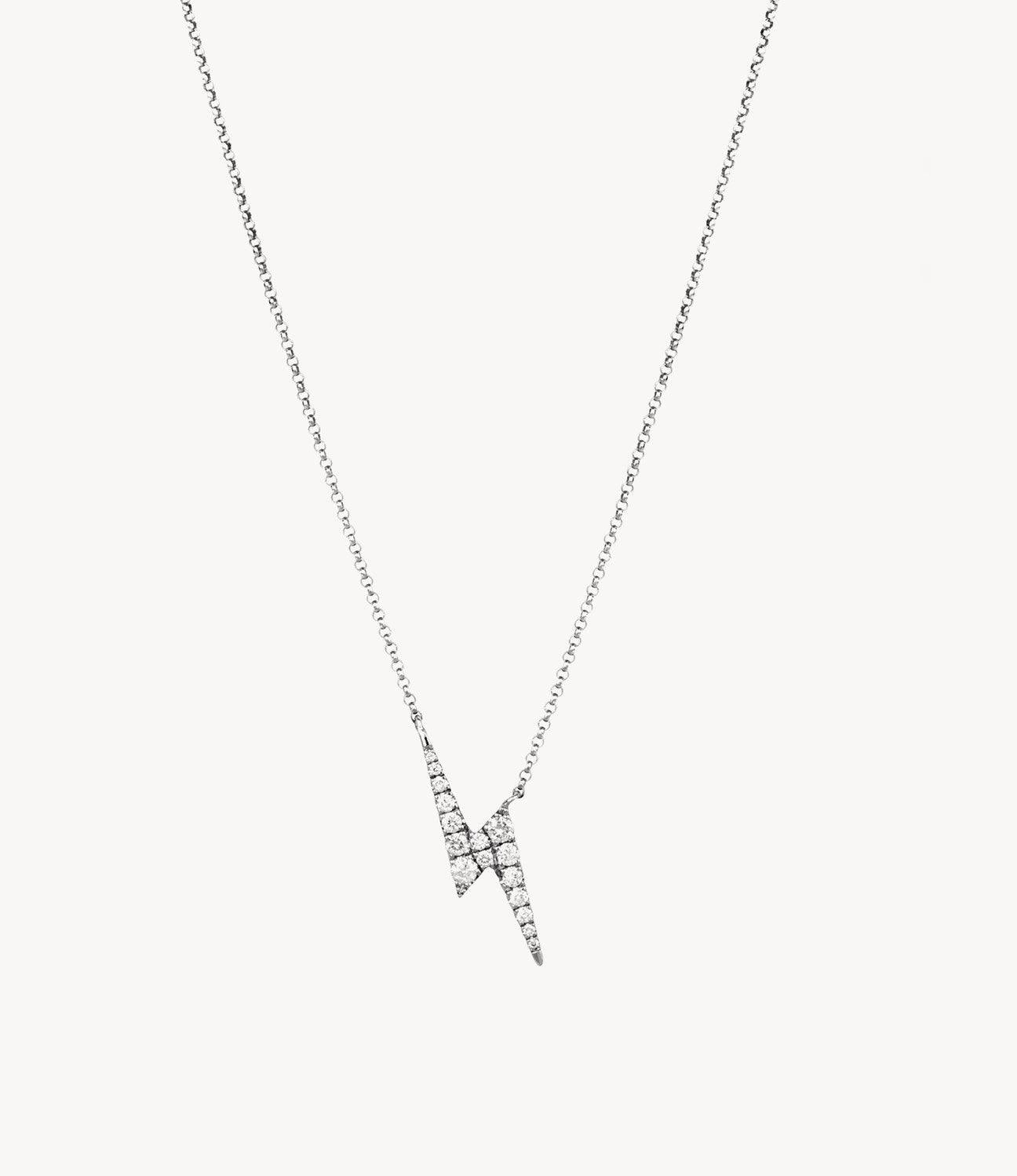 Diamond lightning bolt necklace store