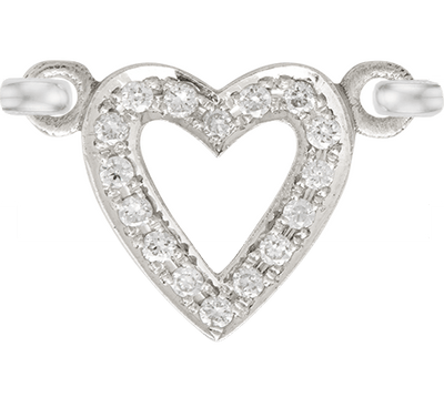 White Gold, White Diamond Charm - Roxanne First