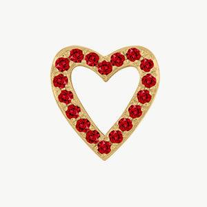 Yellow Gold, Ruby Charm Bead - Roxanne First