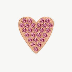 Rose Gold, Pink Sapphire Charm Bead - Roxanne First