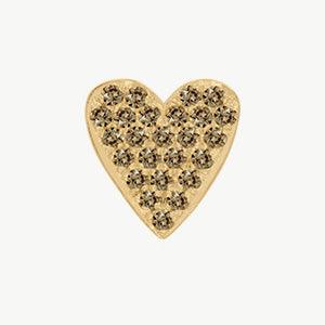 Yellow Gold, Brown Diamond Charm Bead - Roxanne First