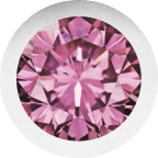 White Gold, Pink Sapphire Number Bead - Roxanne First