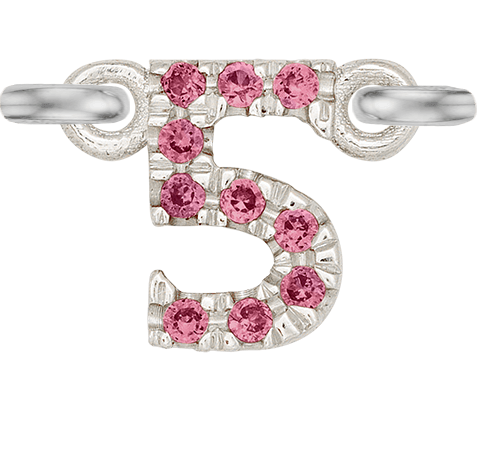 White Gold, Pink Sapphire Number - Roxanne First