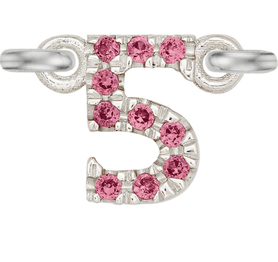 White Gold, Pink Sapphire Number - Roxanne First