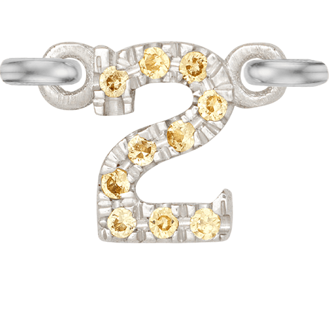 White Gold, Yellow Sapphire Number - Roxanne First