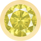 Yellow Gold, Yellow Sapphire Charm Bead - Roxanne First