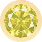 Yellow Gold, Yellow Sapphire Letter - Roxanne First