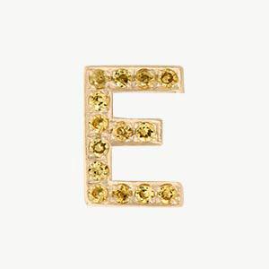 Yellow Gold, Yellow Sapphire Letter Bead - Roxanne First