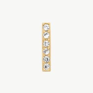 Yellow Gold, White Diamond Letter Bead - Roxanne First