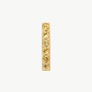 Yellow Gold, Yellow Sapphire Letter Bead - Roxanne First