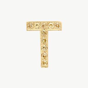 Yellow Gold, Yellow Sapphire Letter Bead - Roxanne First