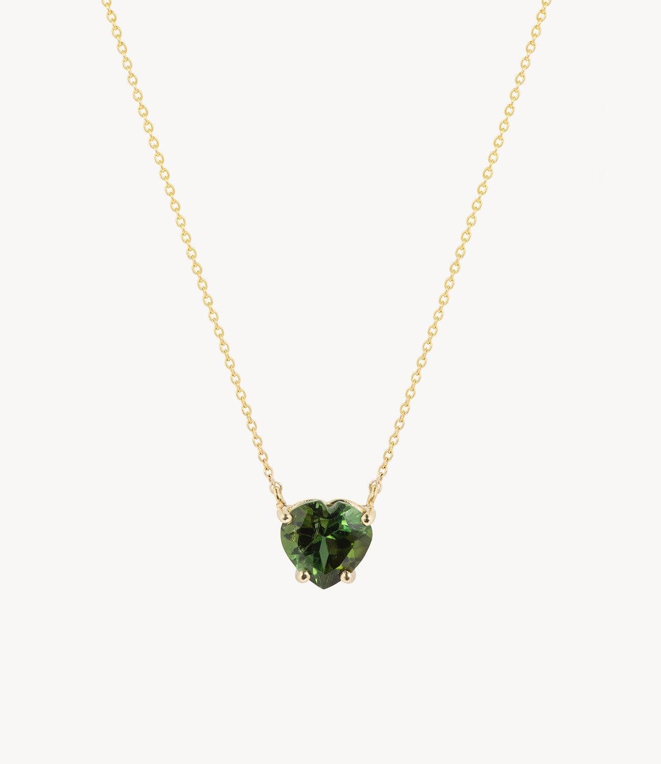 Honor's Green Heart Necklace - Roxanne First