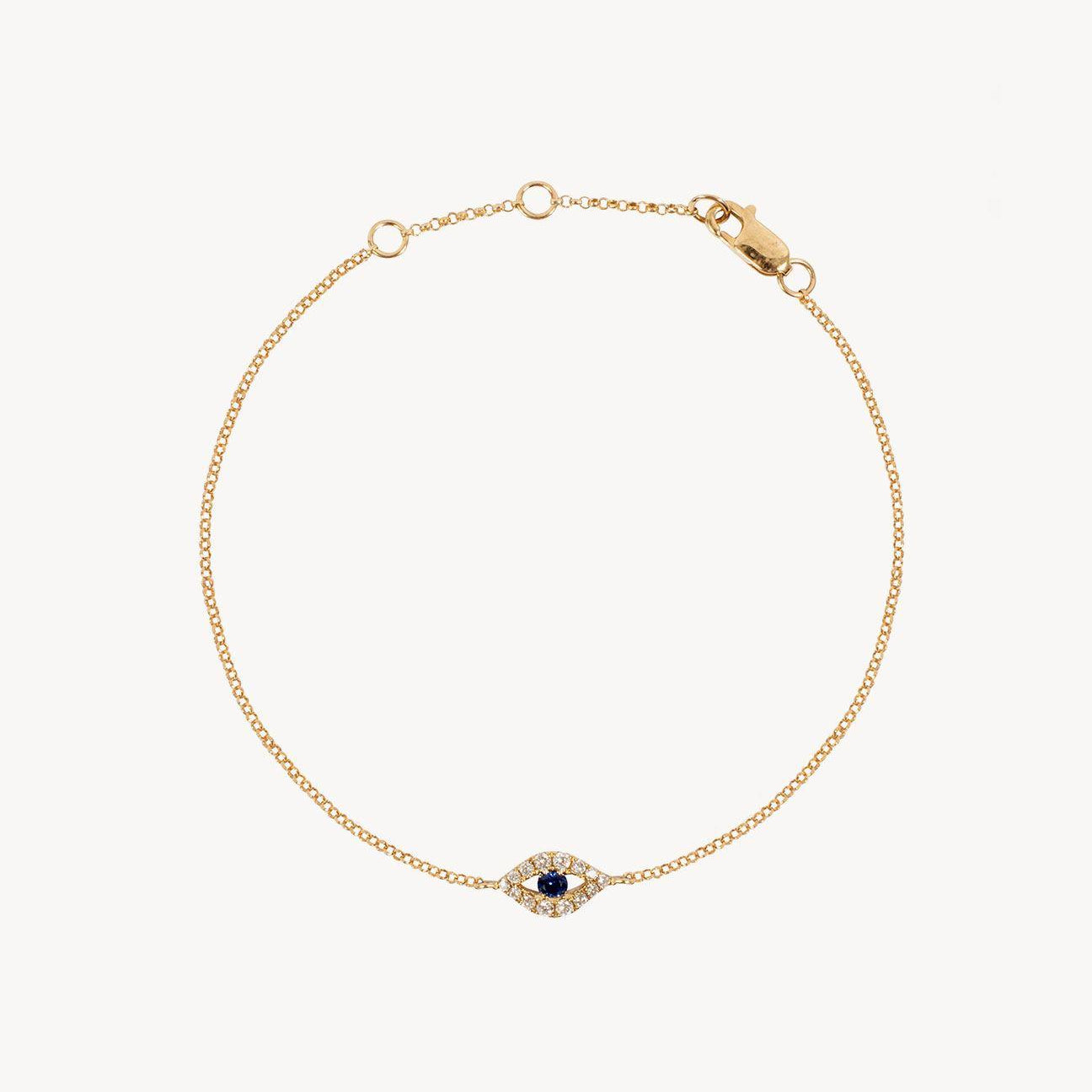 Mini Diamond Evil Eye Bracelet - Roxanne First