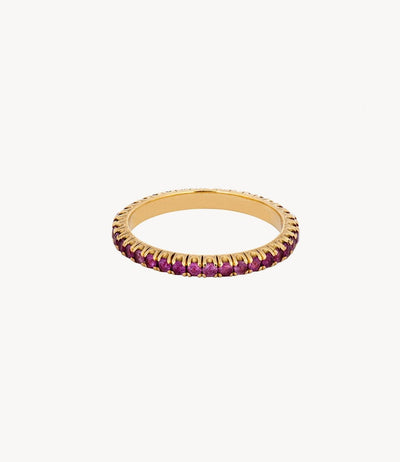 Pink Sapphire Eternity Ring - Roxanne First