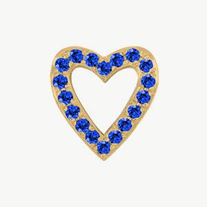 Yellow Gold, Blue Sapphire Charm Bead - Roxanne First