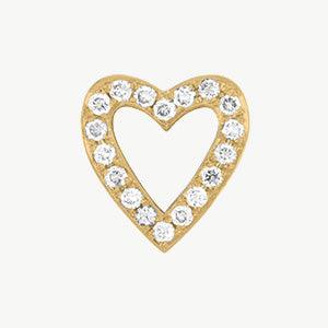 Yellow Gold, White Diamond Charm Bead - Roxanne First