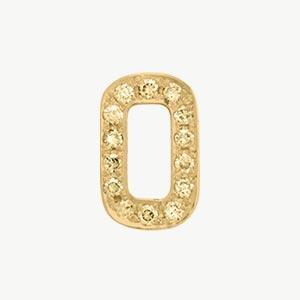 Yellow Gold, Yellow Sapphire Number Bead - Roxanne First