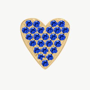 Yellow Gold, Blue Sapphire Charm Bead - Roxanne First