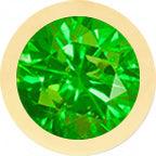 Yellow Gold, Green Garnet Number - Roxanne First